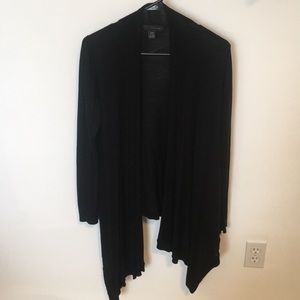 Tapered Black Cardigan